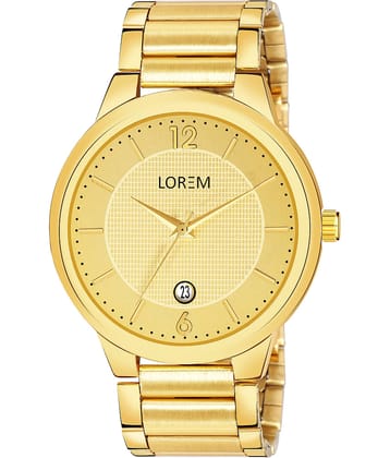 Lorem - Gold Stainless Steel Analog Men's Watch