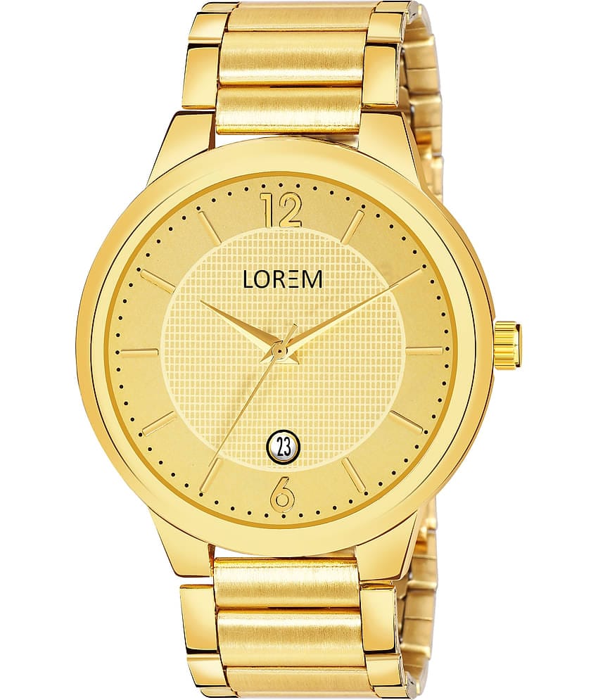 Lorem - Gold Stainless Steel Analog Men's Watch