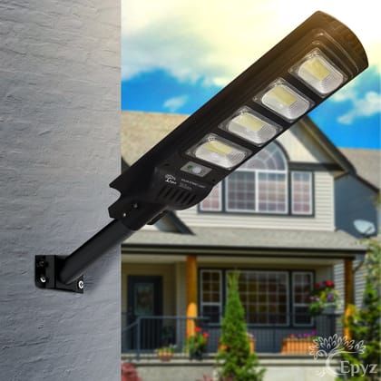 120 Watt Solar Street White Light for Outdoor (With Pole)-With Pole