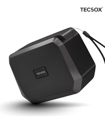 Tecsox Blast pro 10 W Bluetooth Speaker Bluetooth V 5.4 with USB,SD card Slot,3D Bass Playback Time 12 hrs Black