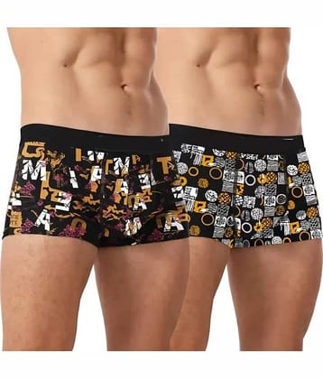 Cavenders Pack of 2 Nylon Trunks For Men's ( Multicolor )