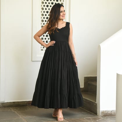 Stygian Tier Dress-XS