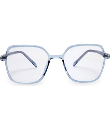 YourSpex - Blue Square Eyeglass Frame ( Pack of 1 )