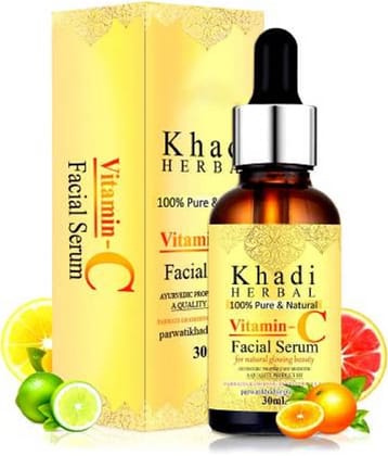 Premium Khadi Herbal Vitamin C Serum For Natural Glowing Beauty  (30 ml) Face Serum 30 mL