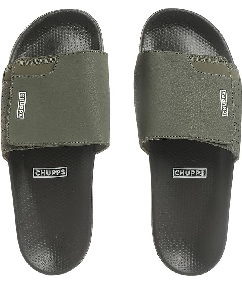 CHUPPS - Olive Men's Slide Flip Flop