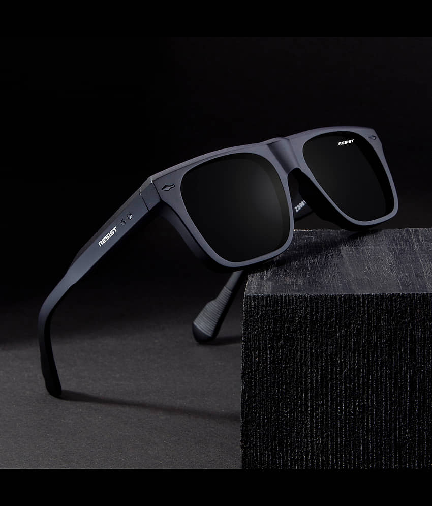 RESIST EYEWEAR Black Square Sunglasses ( Pack of 1 )