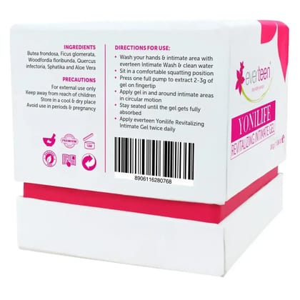 everteen Combo - Yonilife Revitalizing Gel 30g and Foam Intimate Wash 150ml