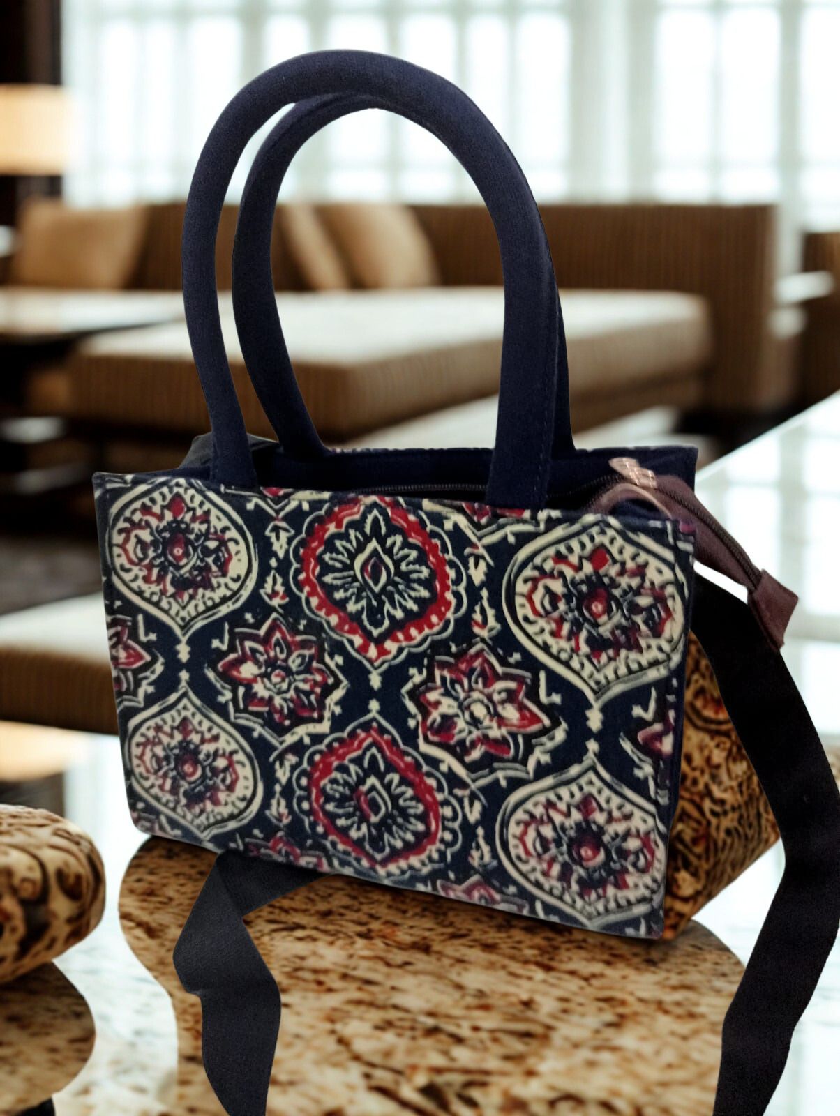 Canvas, digital print sling bag