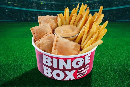 Binge Box - Pizza Puff (4pcs) + Fries (M) + Dip