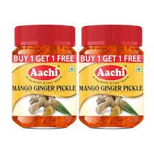 AACHI MANGO GINGER PICKLE 200G 1+1