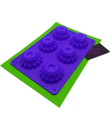 PRANSUNITA Silicon 11 Cavity Non Sticky Mold for Cup Cake Mold, Chocolate, Fondant Sugar bakeware Mold
