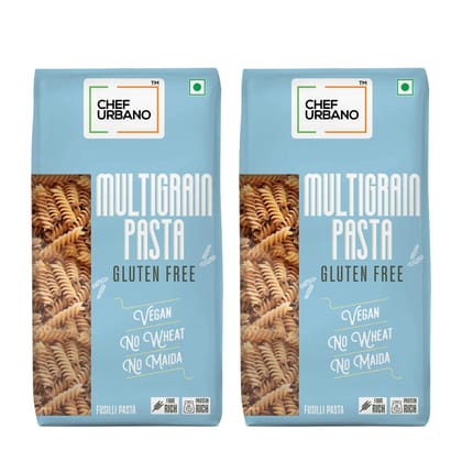 Chef Urbano Combo Pasta Multi Grain Fusilli Pouch 250 Gms Pack Of 2