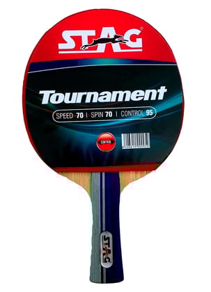 STAG Beginner ITTF Approved Rubber Tournament Table Tennis Bat (Packing - 1 Unit) by Total Sporting And Fitness Solutions Pvt Ltd