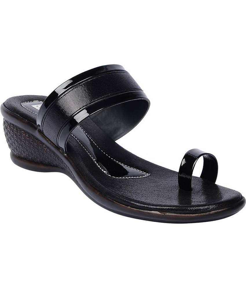 Feel It - Black Women's Wedges Heels