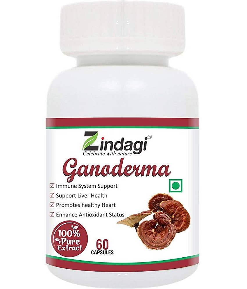 Zindagi Ganoderma Capsules - Immunity Booster Capsules - Ganoderma Extract Capsules - Health Supplement 60 gm Capsule