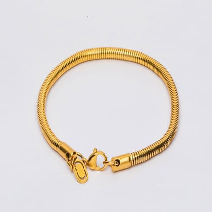 SNAKE BRACELET (GOLD) 4MM-19 CM