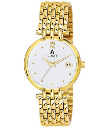 Aglance - Gold Stainless Steel Analog Men's Watch