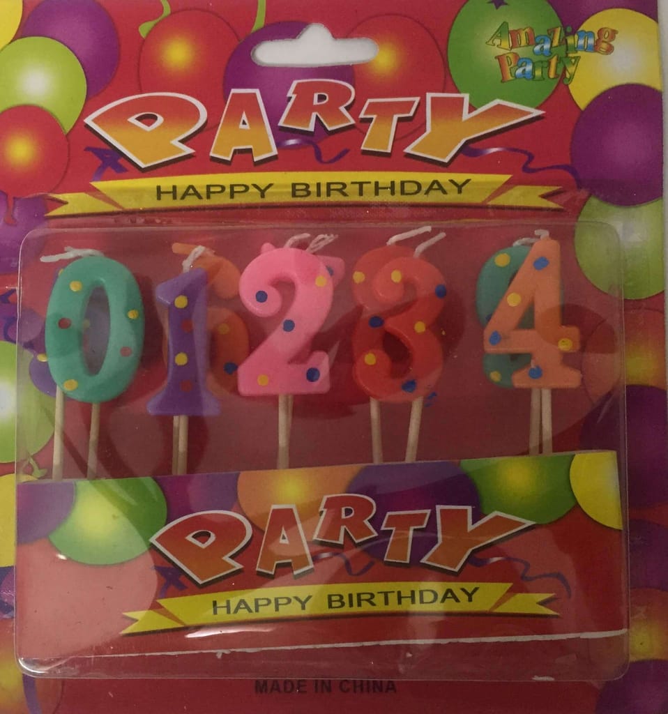 Wanna Party Numerical Candles 0-9 - Party and Festive Needs | Buy online on ZillyBuy