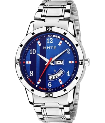 HMTe Silver Metal Analog Men's Watch