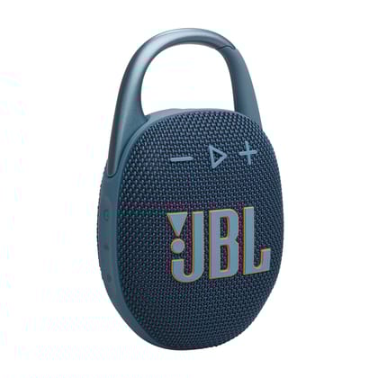 JBL Clip 5, Wireless Ultra Portable Bluetooth Speaker, Pro Sound, 12hrs of Playtime, Integrated Carabiner, Vibrant Colors with Rugged Fabric Design, Dust & Waterproof, Type C (Without Mic, Blue) JBL Clip 5, Wireless Ultra Portable Bluetooth Speaker, Pro 