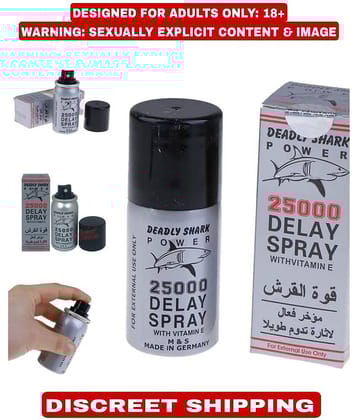 DEADLY 25000 DELAY SPRAY WITH VITAMIN E TO PREVENT PREMATURE EJACULATION