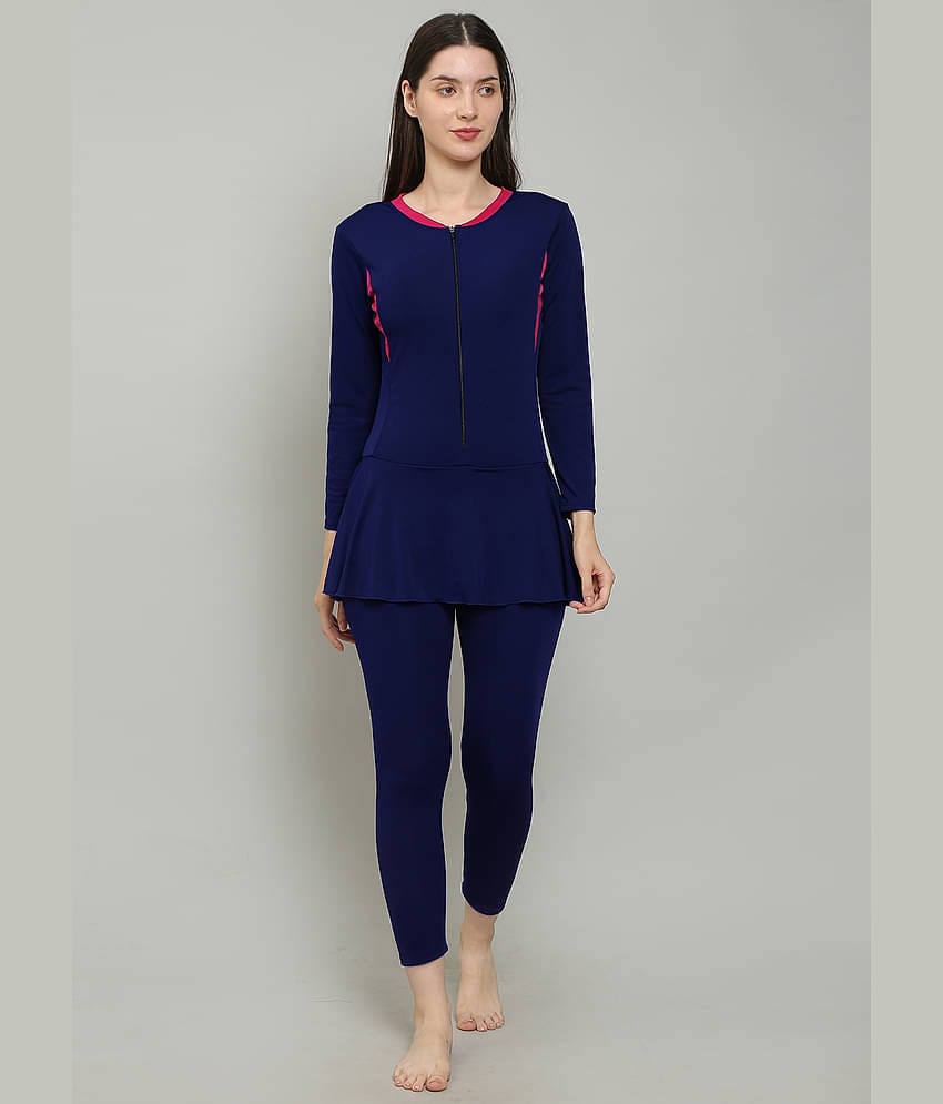 MEGASKA Blue One Piece Swimming Costume