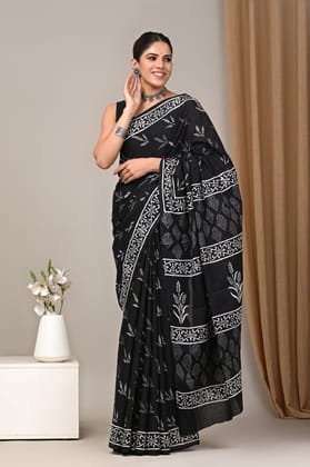 Jaipur Hand Block Print Saree