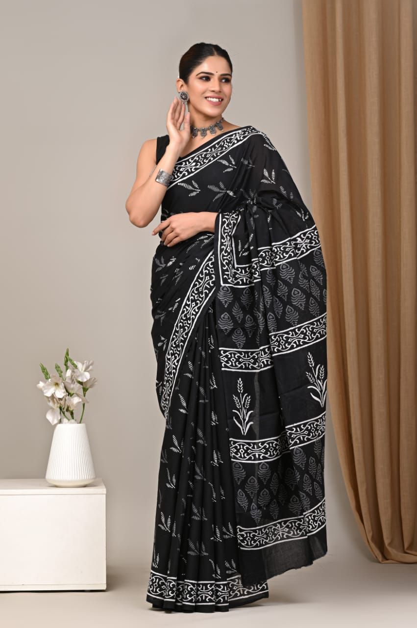 Jaipur Hand Block Print Saree