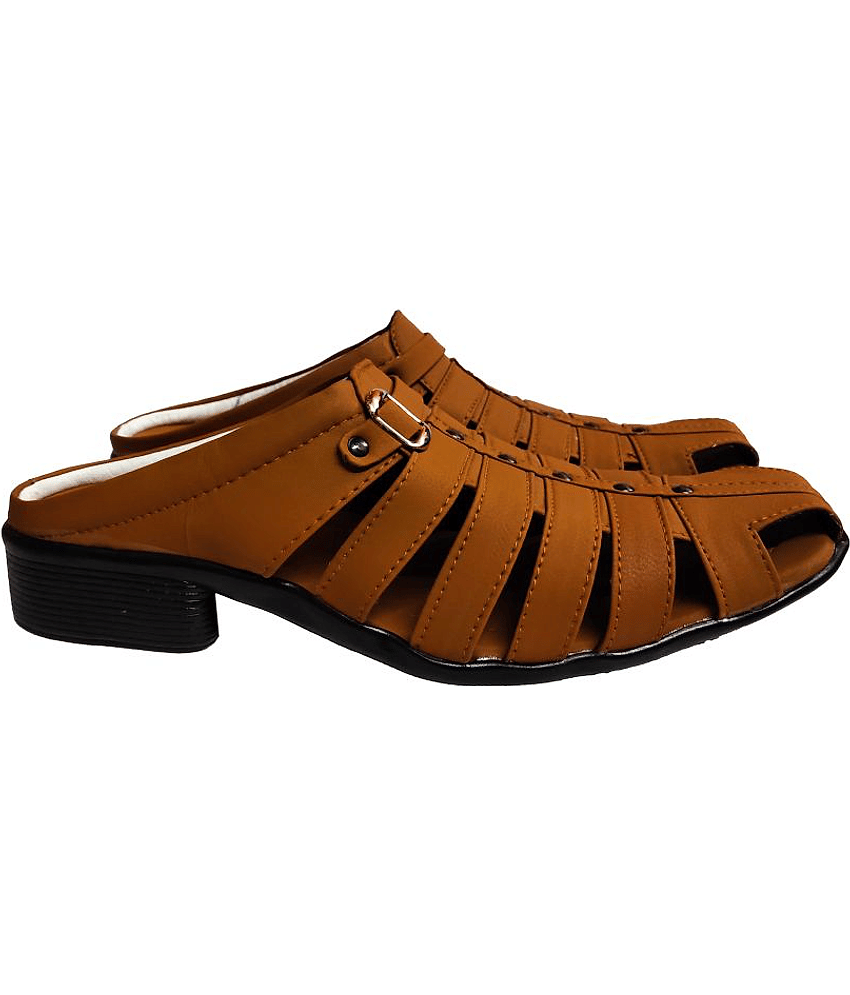 RAGE GAZE - Beige  Men's Sandals