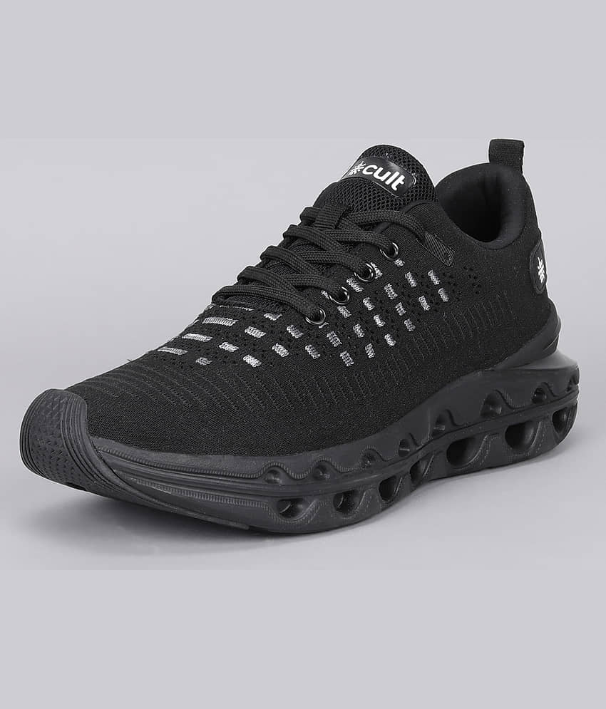 Cult Flexora Black Men's Sports Running Shoes