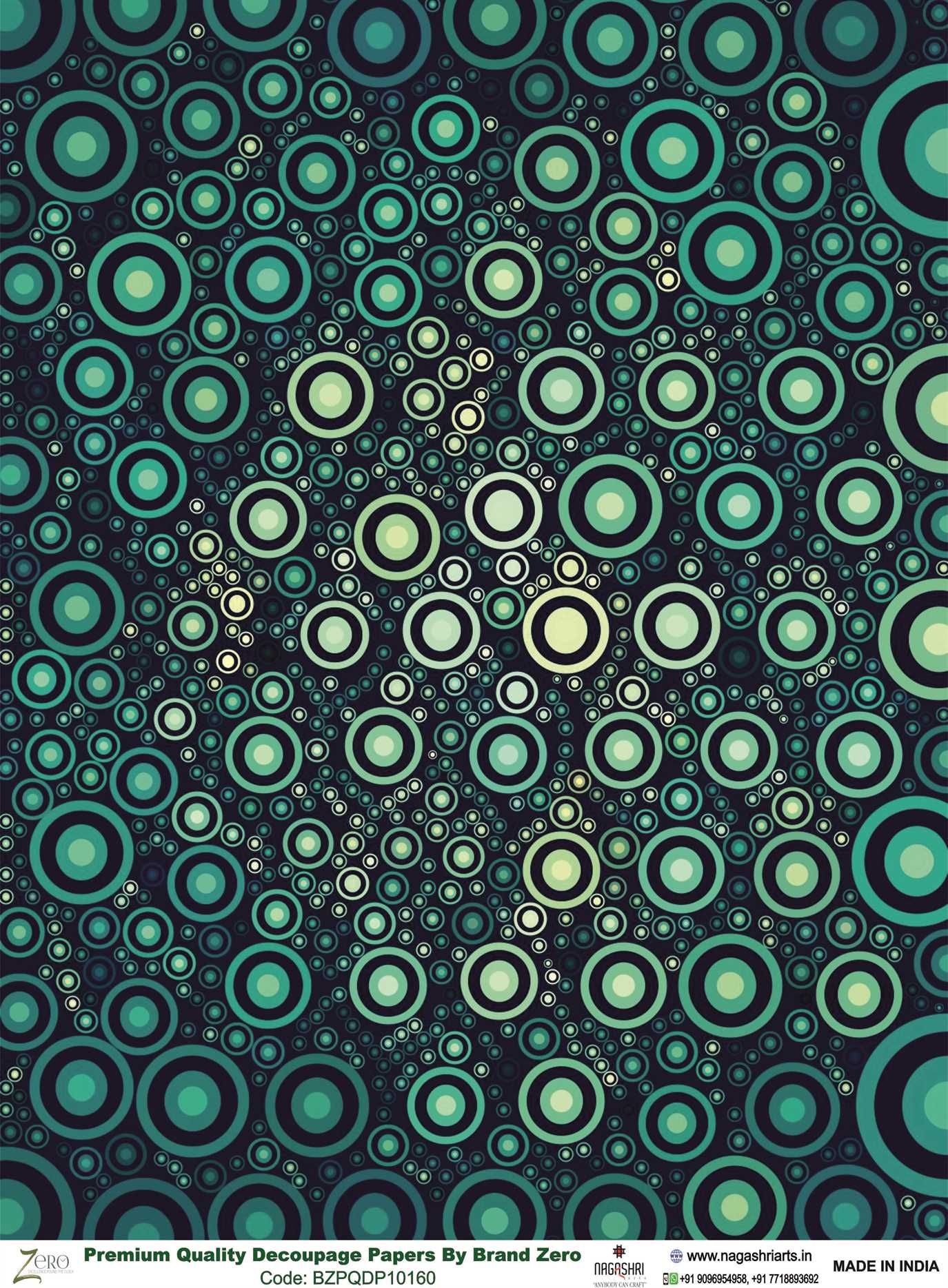 Brand Zero Premium Quality Decoupage Paper Pack of Two - Design Code: BZPQDP10160