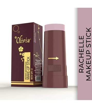 OLIVIA Instant Waterproof Makeup Shimmering Stick Medium Coverage Concealer (Rachelle 15G, Shade No.1, SPF 12)