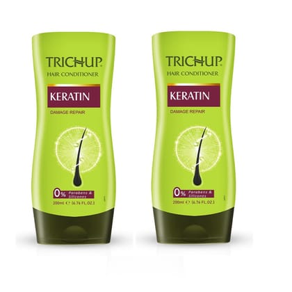Trichup Keratin Hair Conditioner 200ml Pack Of 2 – Anti-Frizz, Shine & Hair Strengthening