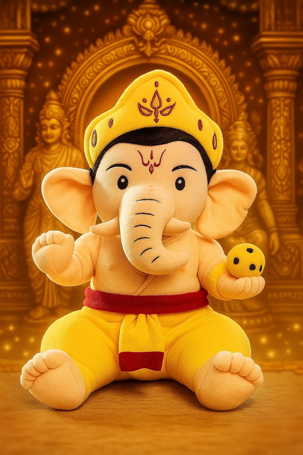Lord Gnapathi Plush Soft Toys /Religious Stuffed Ganesha for Diwali Ganesh Chaturthi