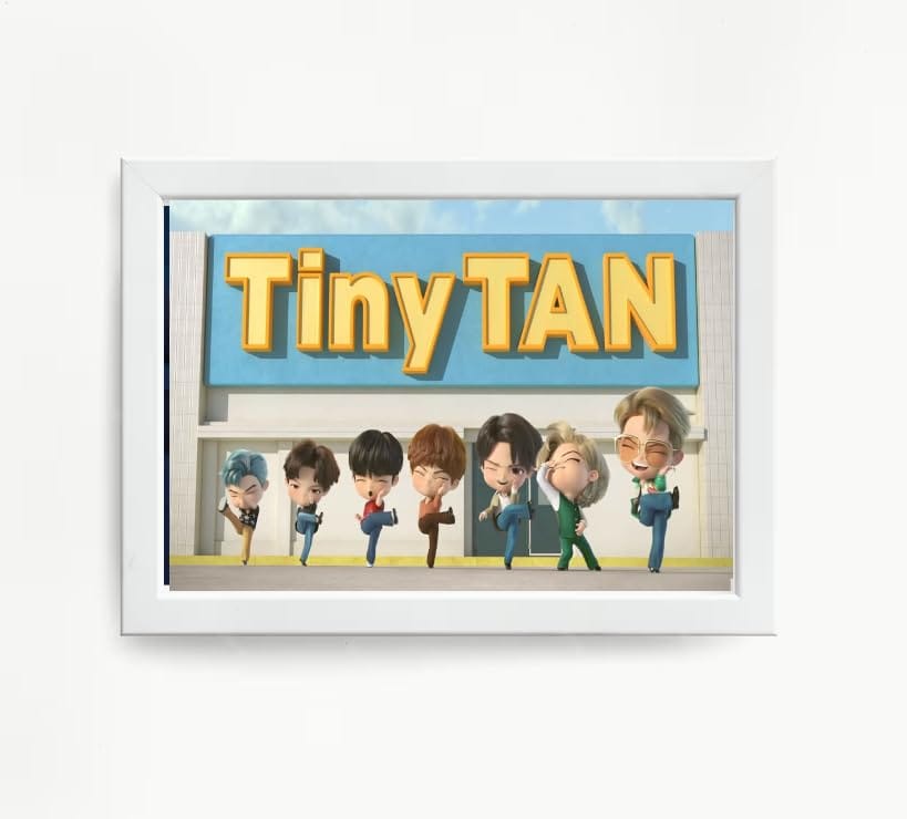 NOKKES Bts Army Bangtan Boy V suga J-Hope Jungkook Jin Jimin Rm 5X7 Inch Size Photo Frame Photo Home Office_AQW212