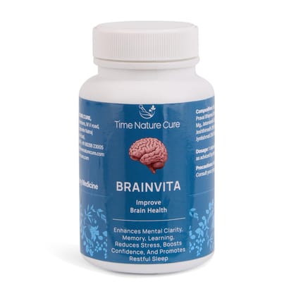 Time Nature Cure Brainvita Ayurvedic Brain Health Supplement, 60 Capsules
