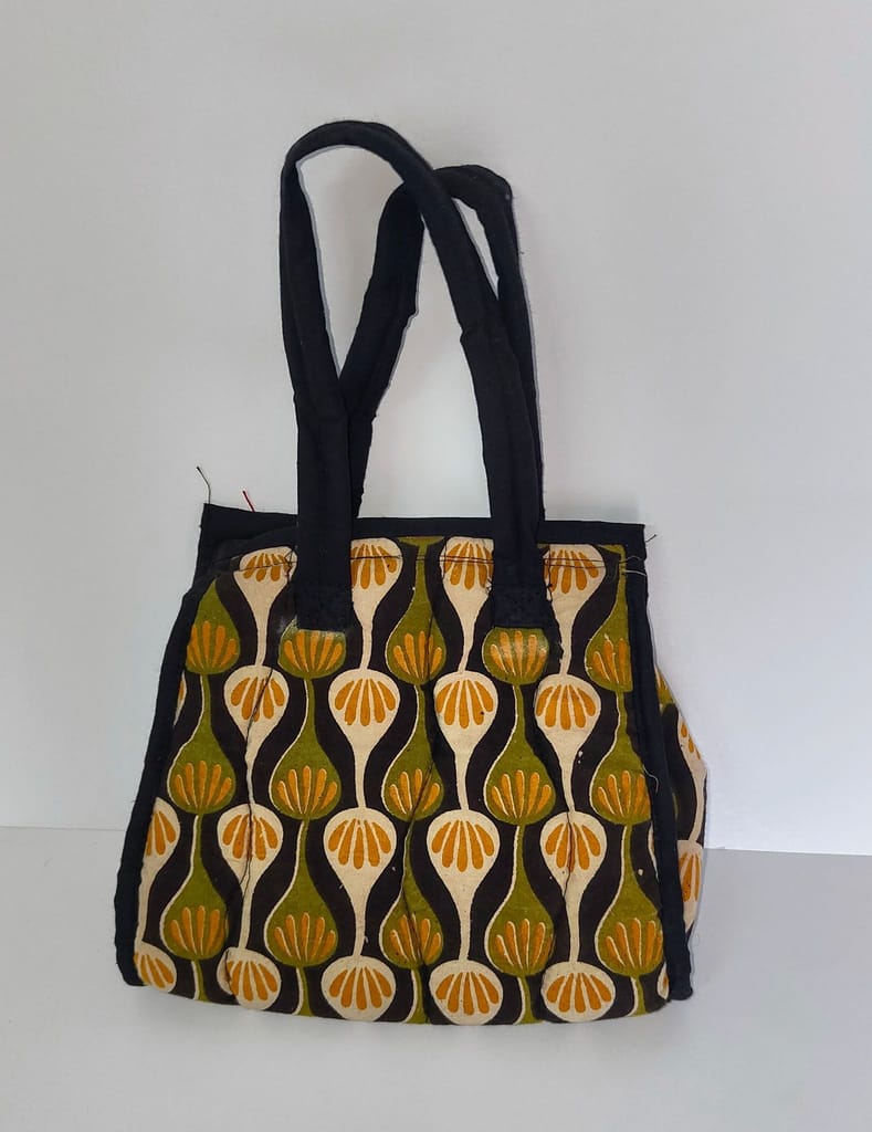 Handmade Floral Print kalankari Bag