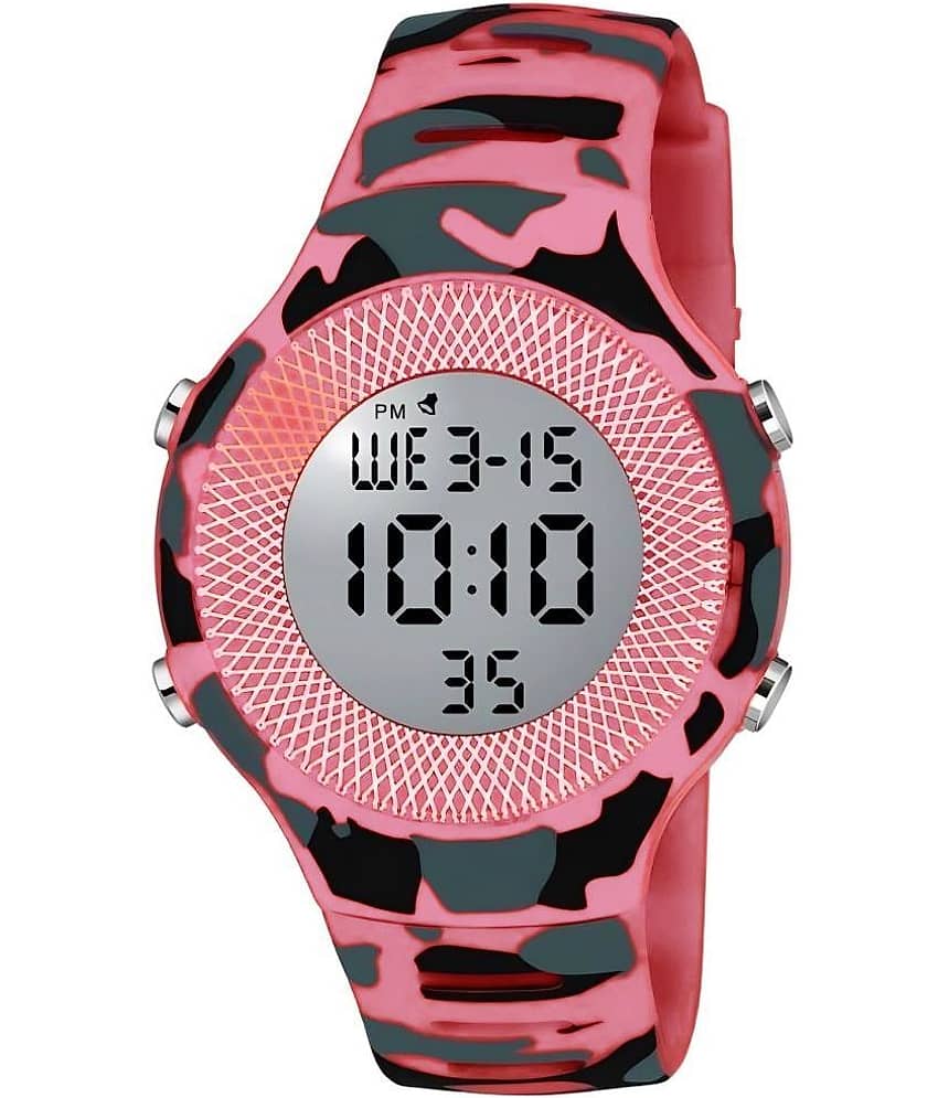 DECLASSE Pink Dial Digital Girls Watch ( Pack Of 2 )