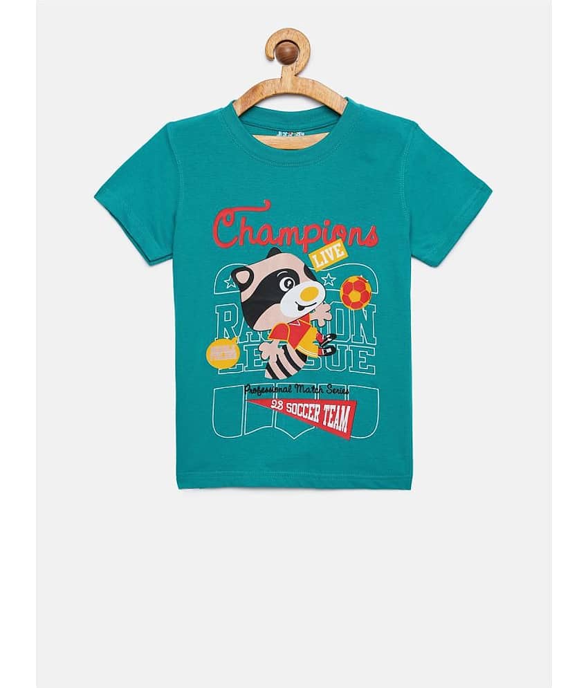 Dongli Pack of 1 Boys Cotton T-Shirt ( Multi Color )