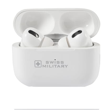Swiss Military Pods Pro Max Type-C Bluetooth In Ear Earbuds White