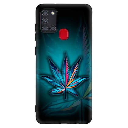 Color Mixing Flowers Samsung A21S Premium Embossed Mobile cover