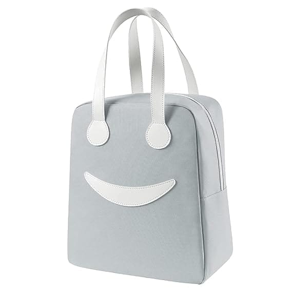 Happy Face Insulated Lunch Bag - Stylish & Functional!