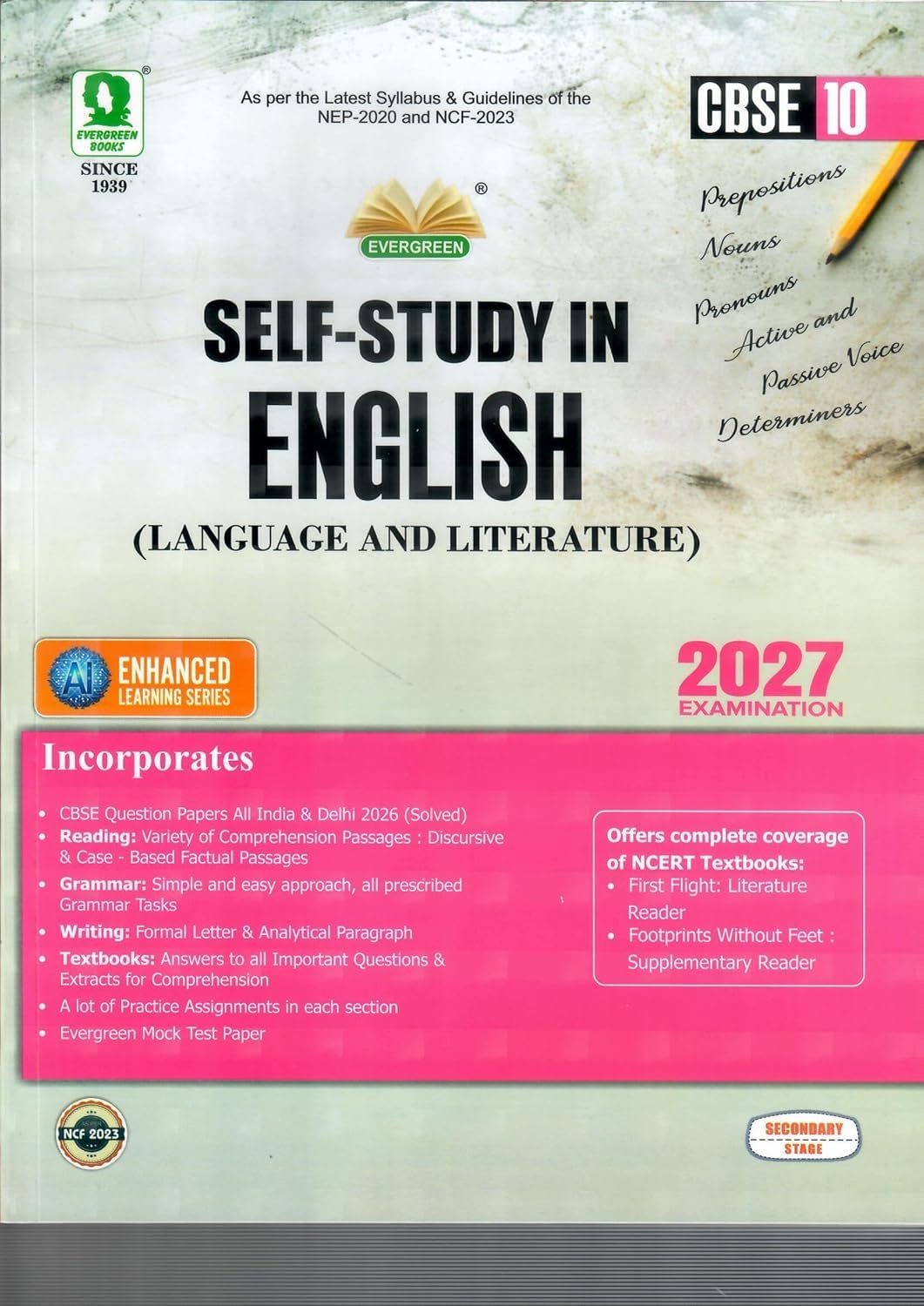 Evergreen Self-Study in English Language and Literature, CBSE Class 10, March 2027 Examination Paperback – 31 March 2026