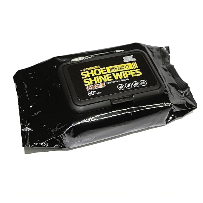 Shoe Cleaning Wipes | Instant Shoe Cleaner & Shine Wipes | Pre-Moistened Cleaning Wipes for Shoes & Accessories