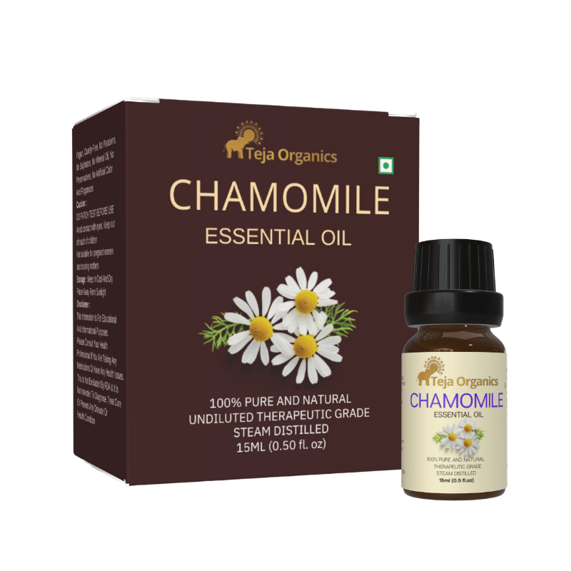 Chamomile Essential Oil 15ml |  Sweet, Floral and Herbaceous scent | Moisturizing | Soothing, Calming and Relaxing | Induces sleep | Eases pains and Ache | Good for sensitive and Dry skin