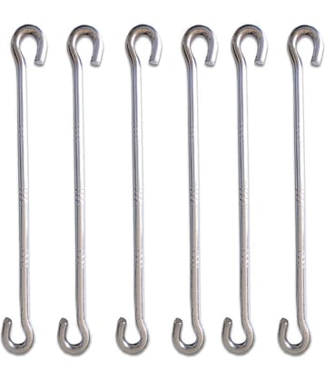 Laxmi Garden Jhula Swing Rod Hook (Pack of 6) Set of 6 Stainless Steel Hooks