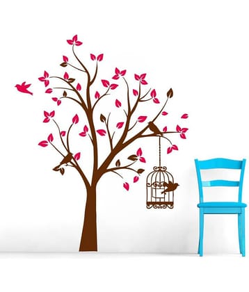 Decor Villa Bird Home PVC Wall Stickers