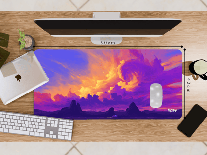 "AESTHETIC SKY view" Gaming Mousepad- Elevate Your Gaming Experience-Extra Large (42CM x 90CM)