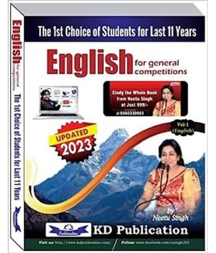 NEETU SINGH ENGLISH FOR GENERAL COMPETITIONS VOL - 1 IN ENGLISH NEW 2023 EDITION Paperback – 29 May 2023 (Book, by