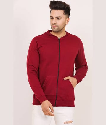 Leotude - Maroon Fleece Regular Fit Men's Casual Jacket ( Pack of 1 )